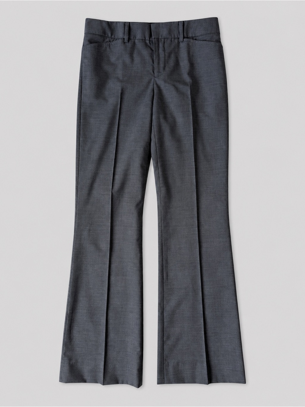 Club Monaco Woman Dark Gray Wool Tailored Flared Pants US2 Classic Contemporary